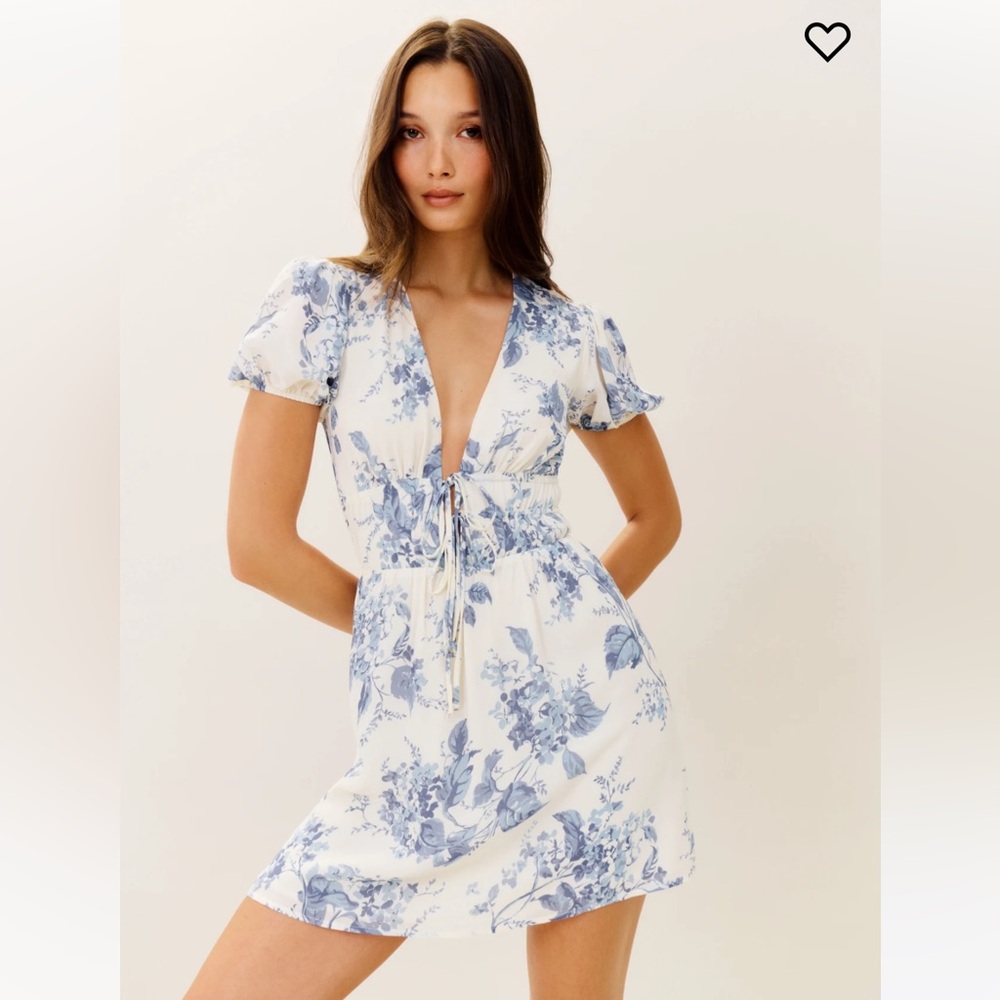 Reformation Grady Dress in Lupine, Size 4